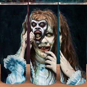 Exorcist Scary Movie Linda Blair Horror Tumbler 20oz
